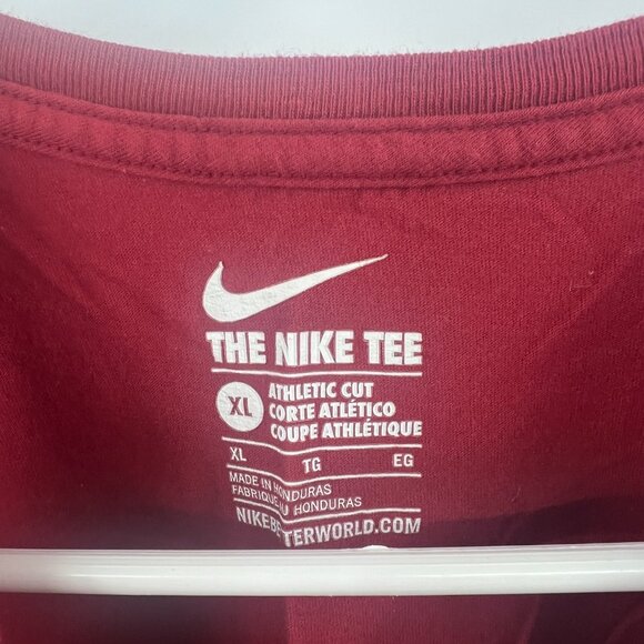 Nike The Nike Tee Athletic Cut Red That Swoosh Life T-Shirt Men's XL - Picture 2 of 3